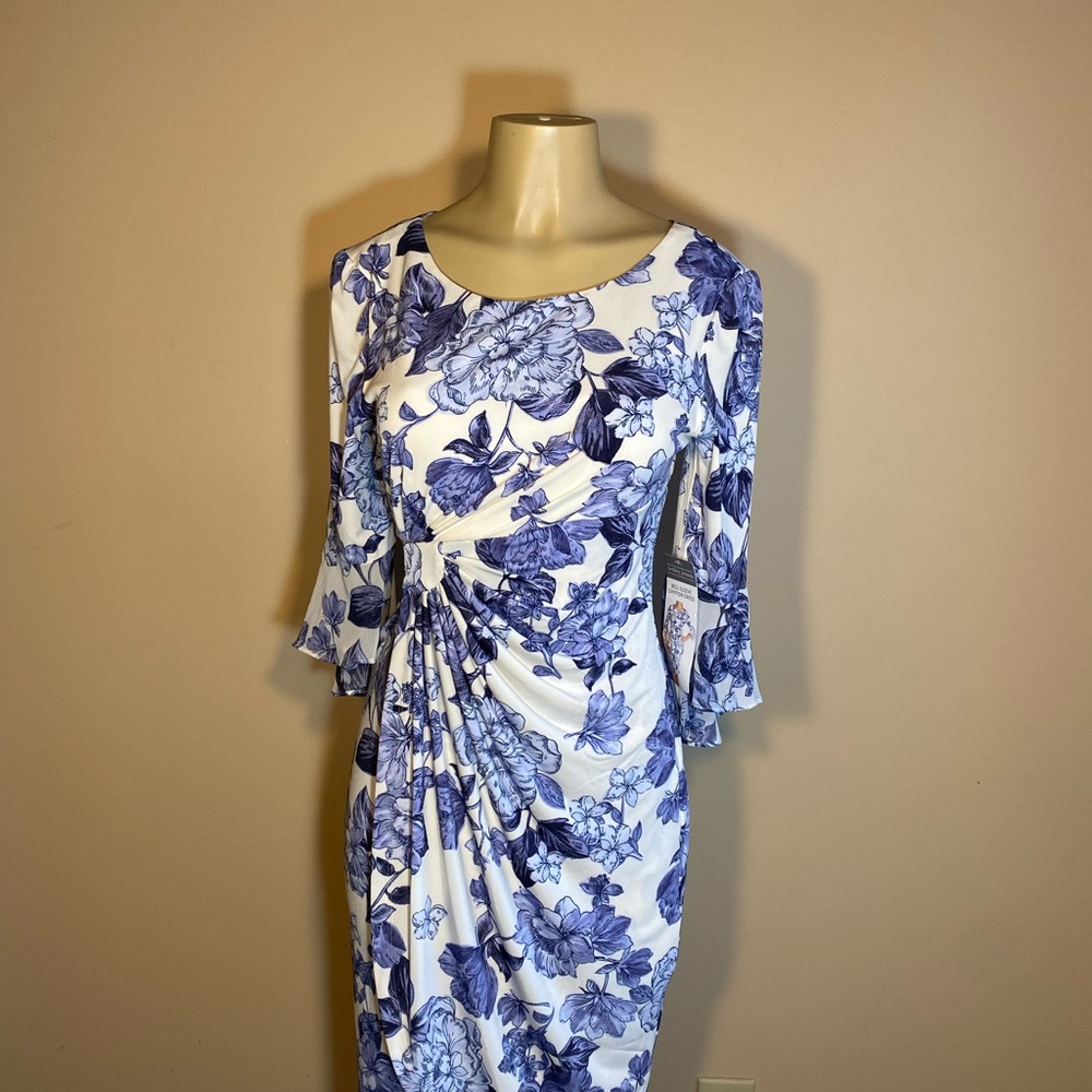 Elegant Floral Long Sleeve Dress